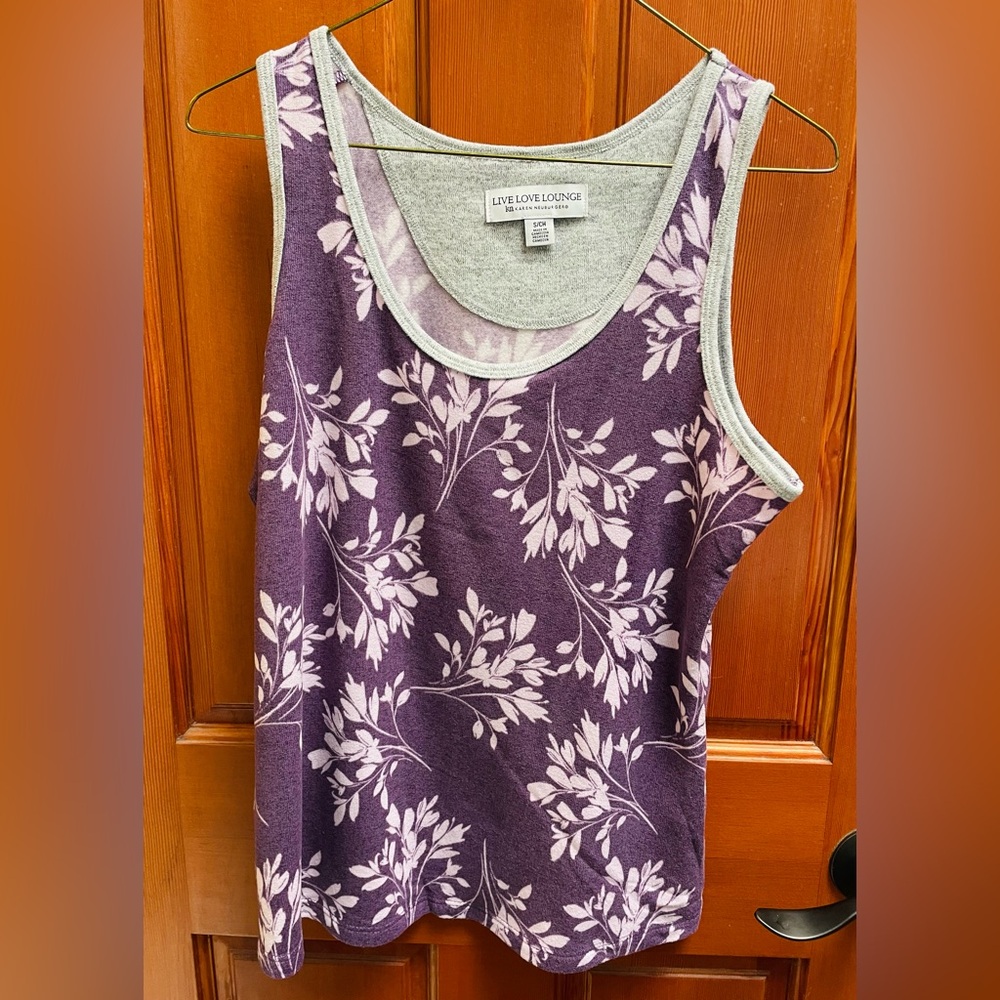 Live Love Laugh Karen Neuburger pajama sleep tank top - women’s size small